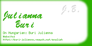 julianna buri business card